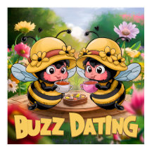 Grappige Whimsical Bijen Zoemen Date