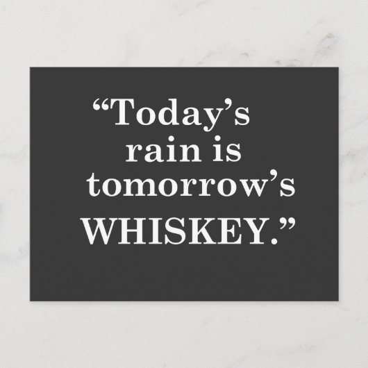 Grappige whiskey citaten drinken uitspraken briefkaart (Voorkant)