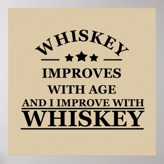 grappige whiskey poster (Voorkant)