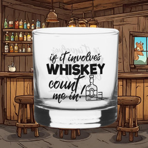 Grappige whisky woord kunst glas
