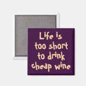 Grappige wijn citeert unieke koelkastmagneten gesc magneet (Voorkant / Achterkant)