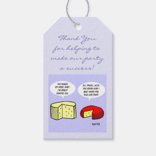 Grappige wijn- en kaasproeverij feest gunstige lab cadeaulabel