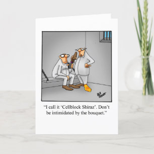 Grappige wijn humor verjaardagskaart kaart