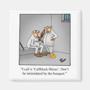 Grappige wijnmagneet Humor Spectickles Magneet