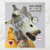 Grappige wijnsafari wijnlabels! Wijnetiket Wijn Etiket (Enkel label)