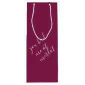 Grappige wijnspeling Bourgogne wijn cadeautasje (Achterkant)
