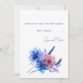 💍Grappige wijzigingsdatum Pastel Whispers Meadows Save The Date (Achterkant)