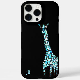 Grappige wilde dier Abstracte Giraffe gepersonalis iPhone 16 Pro Max Hoesje