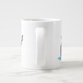 Grappige wilde Safari dieren Kerstmis kostuum Extra Grote Beker (Achterkant)