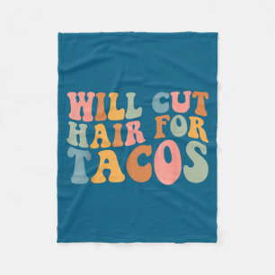 Grappige Will Knipt Haar Tacos Kapper Fleece Deken