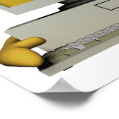 grappige windenergie poster (Hoek)