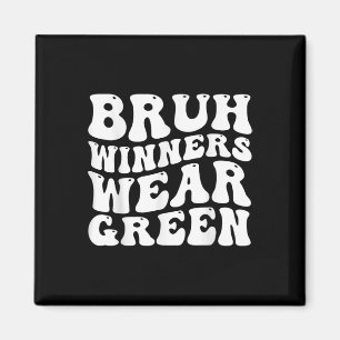 Grappige Winnaars Draag Green Spirit Draag Team Ga Magneet