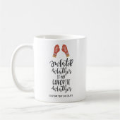 Grappige Winter Vakantie Quote Sweater Weer Koffiemok (Links)
