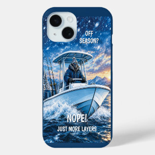 Grappige Winter Vissen Gepersonaliseerde iPhone 15