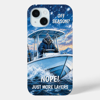 Grappige Winter Vissen Gepersonaliseerde iPhone 15