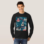 Grappige winterluiaard t-shirt (Voorkant volledig)