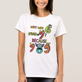 Grappige Wiskunde 7 8 9 T-shirt voor Leraren en Sc