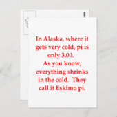 grappige wiskunde briefkaart (Voorkant / Achterkant)