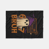 Grappige Wiskunde Geest 67 Bruh Halloween Meme Ler Fleece Deken (Voorkant (Horizontaal))