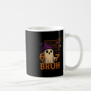 Grappige Wiskunde Geest 67 Bruh Halloween Meme Ler Koffiemok