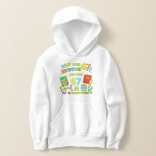 Grappige wiskunde grap hoodie voor kinderen op sch