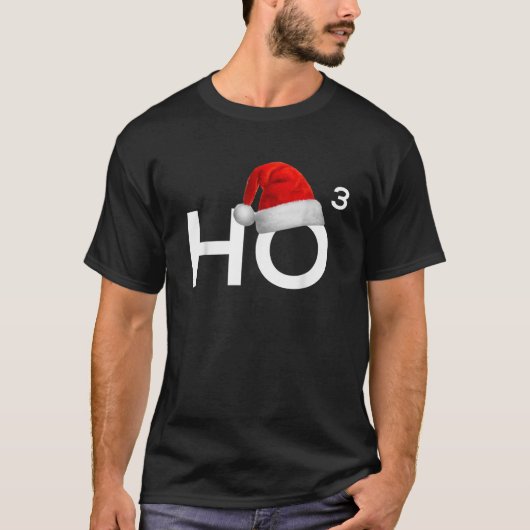 Grappige Wiskunde Kerst T Shirt HoHoHo Vrouwen Man (Voorkant)
