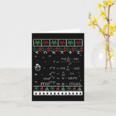 Grappige Wiskunde Leraar Kerst Vrolijk Kerstfeest  Kaart (Gele Bloem)