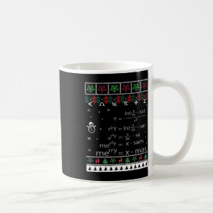 Grappige Wiskunde Leraar Kerst Vrolijk Kerstfeest Koffiemok
