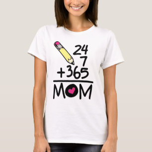 Grappige wiskunde moeder leraren cadeau leuke potl t-shirt