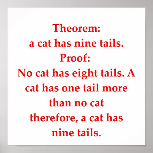 grappige wiskunde poster (Voorkant)