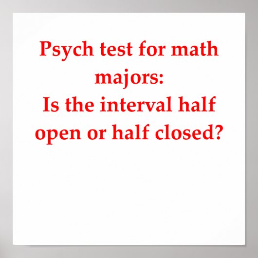 grappige wiskunde poster (Voorkant)