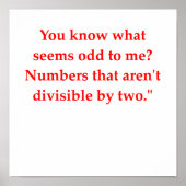 grappige wiskunde poster (Voorkant)