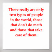 grappige wiskunde poster (Voorkant)