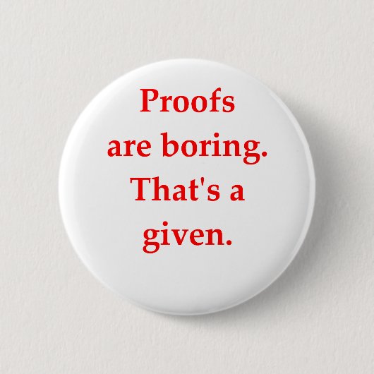 grappige wiskunde ronde button 5,7 cm (Voorkant)