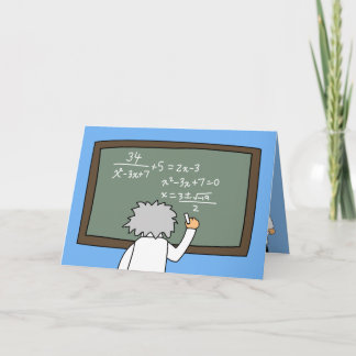 Grappige Wiskunde Verjaardag Kaart Wiskunden Thema