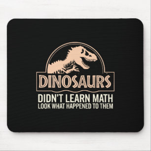 Grappige wiskunde wiskundeleraar, dinosauriërs ded muismat