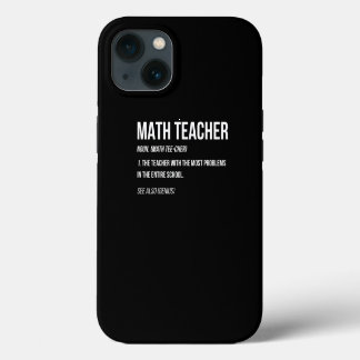 Grappige wiskundeleraar definitie meeste problemen iPhone 13 hoesje