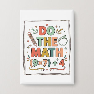 Grappige wiskundeleraar doet de wiskunde (9x7)+4 button