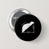 Grappige wiskundeleraar, grappige hypotenusa, meet ronde button 5,7 cm (Voorkant /achterkant)