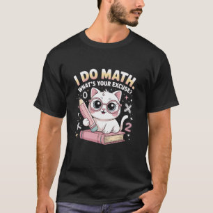 Grappige wiskundeleraar kat nerd STEM terug naar s T-shirt