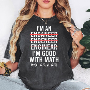 Grappige wiskundige middelpuntformule humor voor i t-shirt