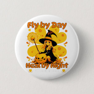 Grappige Witchy Nurse Halloween Design Ronde Button 5,7 Cm