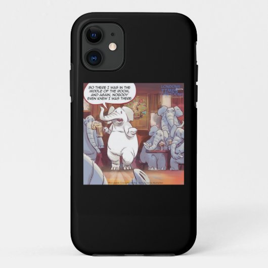 Grappige Witte Olifant iPhone 5 Hoes (Achterkant)