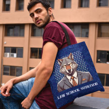 Grappige Wolf Gift voor Recht Student Advocaat Han