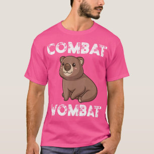 Grappige Wombat Combat Kawaii Wombat Chibi Schatti T-shirt