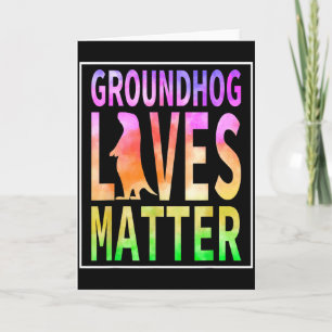 Grappige Woodchuck Groundhog Day, Groundhog Leeft Kaart