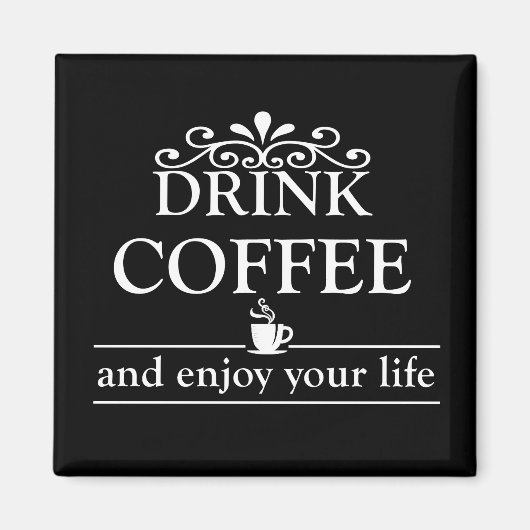 grappige woorden voor koffie magneet (Voorkant)