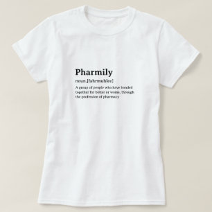 Grappige woordenboekdefinitie Pharfamily T-shirt