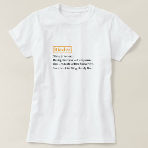 Grappige woordenboekdefinitie Rizzler T-shirt