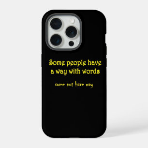 Grappige Woordspeling: Een Verhaal van Twee Zinnen iPhone 15 Pro Hoesje